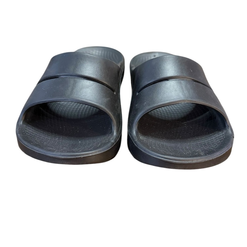 OOFOS OOahh Recovery Slide Sandals Women’s Size 8 Men’s Size 6 Black - Picture 4 of 8